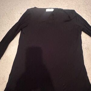 Six/Fifty black top with cut out in front size large